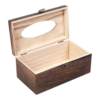 1 шт. Полезная деревянная ретро коробка для салфеток крышка бумажный держатель для салфеток чехол домашний автомобильный декор