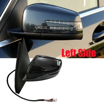 1Pair Автомобильное боковое зеркало заднего вида Складное зеркало заднего вида в сборе для Mercedes Benz W166 ML166 ML300 ML350 ML400 2012-2015