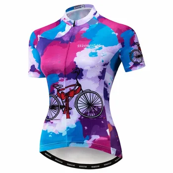 2019 Веломайка Женская майка MTB Велосипедный топ Maillot Ropa Ciclismo Pro Командные гонки Шоссейные горы спортивные Велосипедная рубашка красная синяя