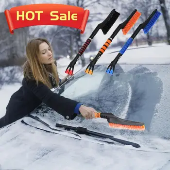 2023 Зимняя съемная автомобильная снегоуборочная лопата с пенопластовой ручкой Щетка для автоматической очистки Скребок для льда Средство для удаления авто Лобовое стекло