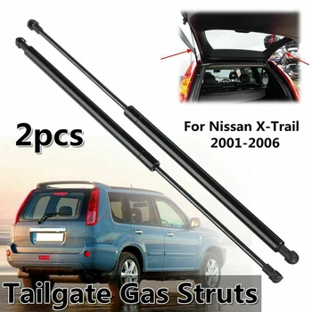 2Pcs Задняя дверь багажника багажника Газовые стойки Подъемная опора демпферная пружина для Nissan X-Trail 2001-2006 90450-8H31A 90451-8H31A