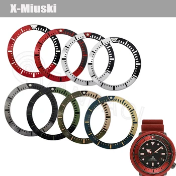 37 мм x 29 мм плоские часы безель вставка подходит для мода Seiko Tuna NH35 NH36 Чехол для часов Мужские часы Заменяет безель Вставное кольцо