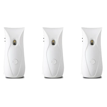 3X Автоматический дозатор освежителя воздуха Ванная комната Синхронизированный освежитель воздуха Настенный, автоматический дозатор ароматов для дома
