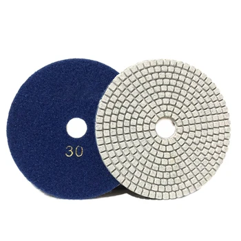 5 дюймов 125 мм Сухие / влажные алмазные полировальные диски Гибкие шлифовальные диски для гранита Переходные ротационные инструменты Восстановление бетона