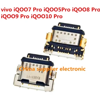 5 шт.-30 шт. для vivo cPro iQOO5Pro iQOO8 Pro iQOO9 Pro iQOO10 Pro USB-разъем для зарядки Штекер док-станции Разъем