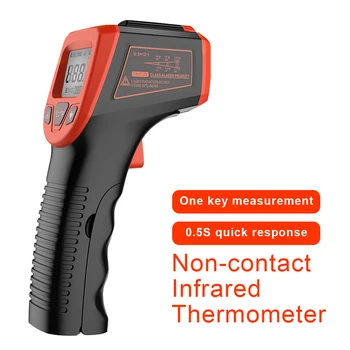 -50 ~ 600 °C Лазерная точка Инфракрасный термометр Цифровой лазерный измеритель температуры Пистолет ЖК-дисплей Промышленный электронный термометр Бесконтактный