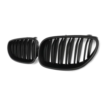 AL21 -Матовая черная решетка радиатора автомобиля для BMW Grill E60 E61 525I 530I 2004-2009