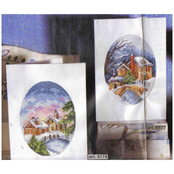 Amishop БЕСПЛАТНАЯ доставка Популярный полный набор открыток для вышивки крестом Home House Специальная поздравительная открытка