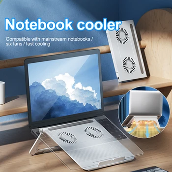 ANMONE Складная подставка для планшета для ноутбука с охлаждающим вентилятором Рассеивание тепла для настольного компьютера MacBook Air Pro Подставка Держатель ноутбука Охладитель