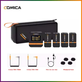 COMICA VimoQ Беспроводной петличный микрофон для камеры сотового телефона Профессиональный микрофон для записи в реальном времени