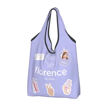 Custom Florence By Mills Сумка для покупок Женские портативные сумки для покупок в продуктовых магазинах большой емкости