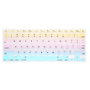 English Gradient Colorful Keyboard Layout US Layout для Macbook Pro Air Retina131517 A1466 A1369 A1278 A1286 A1502 A1425 A1398
