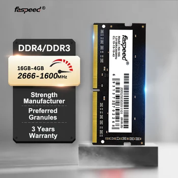 Faspeed Memoria Оперативная память DDR4 DDR3 16 ГБ 8 ГБ 4 ГБ 2666 МГц 1600 МГц 3200 МГц Для ноутбука Sodimm Внутренняя память ноутбука Оперативная память DDR 4 DDR 3