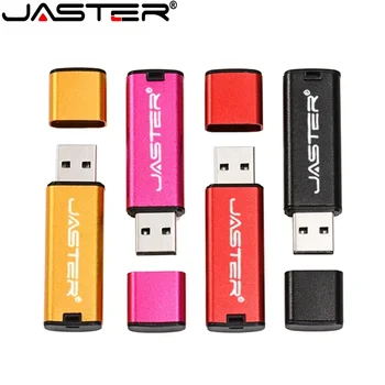 JASTER 1 шт. Бесплатный USB-накопитель с логотипом 128 ГБ Черная пластиковая карта памяти Memory Stick 64 ГБ персонализированный флеш-накопитель 32 ГБ U диск 16 ГБ 8 ГБ