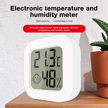 Mini LCD Цифровой термометр Гигрометр Внутренний электронный гигрометр температуры Датчик термометра Белый / Зеленый / Розовый