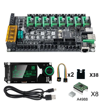 MKS Monster8 V2 Плата управления 8-осевая материнская плата TS35 с сенсорным экраном 3D-принтер 32-битный контроллер MINI LCD12864 дисплей для Voron