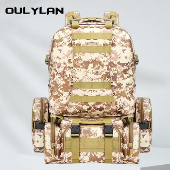 Oulylan Открытый тактический рюкзак большой емкости 55 л для скалолазания Военный рюкзак Походные армейские рюкзаки Водонепроницаемые сумки для кемпинга