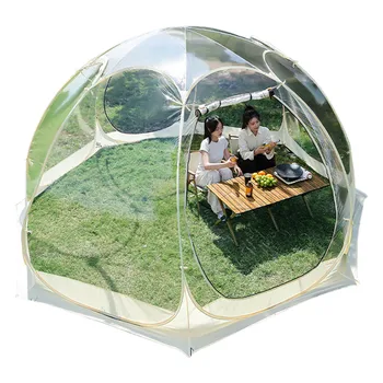 Pop Up Bubble Tente De Camping Dome Открытый водонепроницаемый Новый прозрачный теплый ПВХ Солнечная комната Звездный пузырьковый дом