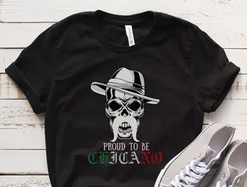 Proud To Be Chicano Рубашка для мужчин, Футболка Синко де Майо, Мексиканская праздничная рубашка, Рубашка латиноамериканского наследия, Рубашка Fiesta
