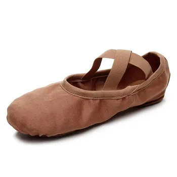 SUN LISA Профессиональная эластичная ткань Мягкая балетная обувь для женщин Леди Дети Сплит Танцевальная обувь Йога Плоская Танцевальная Обувь