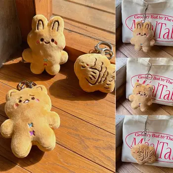 Taiyaki Cookie Кукла Брелок Личность Кролик Медведь Ущипнуть Звук Кулон Чучело Плюшевый Плюшевый Брелок Детский Подарок
