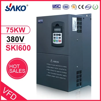 VFD интервер 75 кВт 100 л.с. 380 В Регулятор скорости двигателя Преобразователь частотно-регулируемого привода-Sako