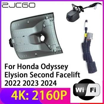 ZJCGO 4K 2160P Видеорегистратор Автомобильный видеорегистратор Камера 2 Объектив Регистратор Wi-Fi Ночное видение для Honda Odyssey Elysion Второй рестайлинг 2022~2024