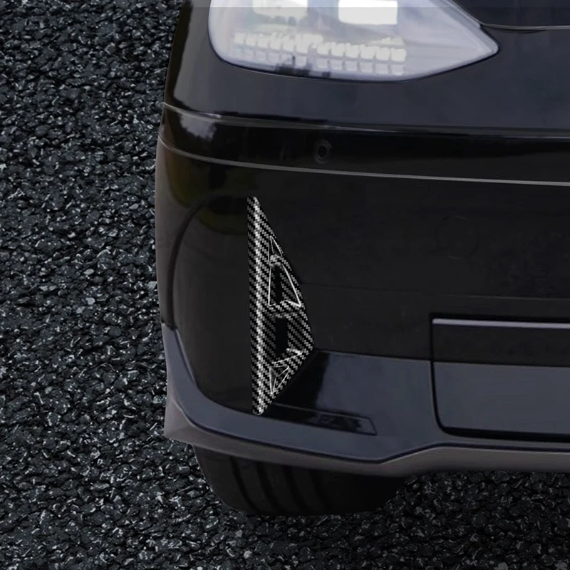 Передняя противотуманная фара в стиле углеродного волокна Крышка полосы для бровей Противотуманная лампа Отделка бровей для Hyundai IONIQ 6 2022 2023+