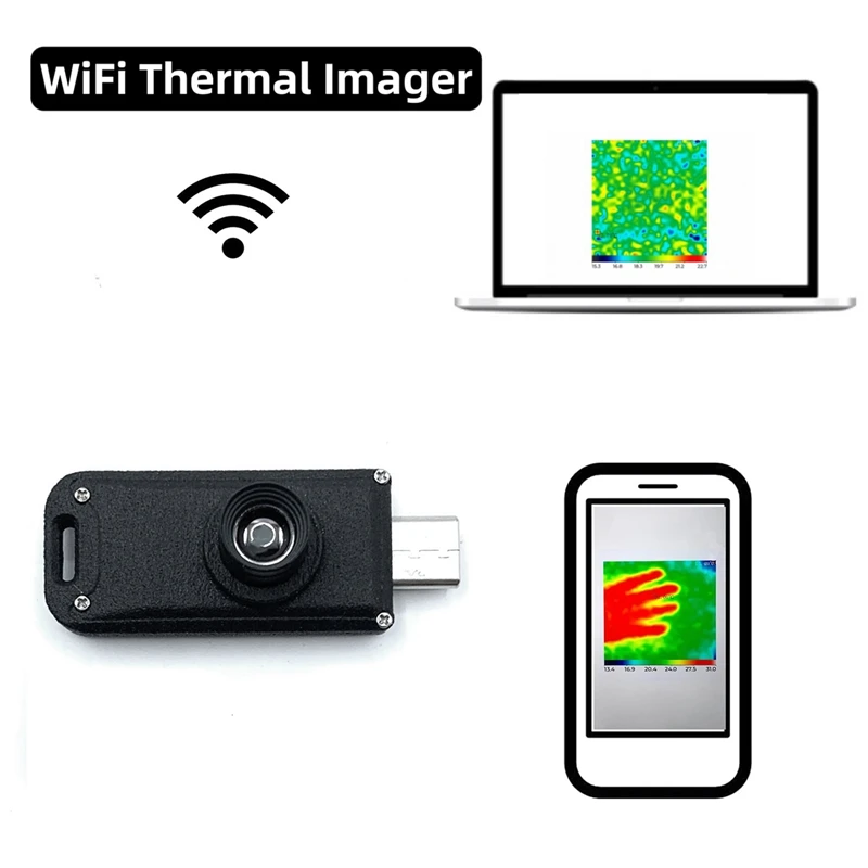 WIFI Тепловизор Камера Мини Тепловизор Камера Термобатарея Инфракрасная решетка Модуль измерения температуры