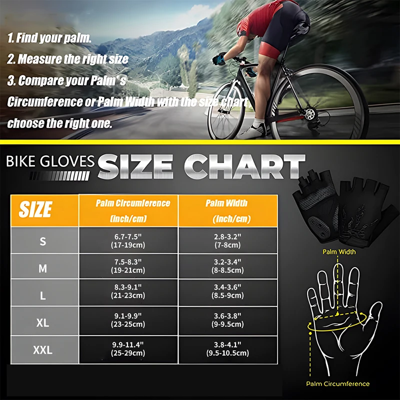  Велосипедные перчатки с половиной пальца для мужчин и женщин Дышащие противоскользящие ударные велосипедные перчатки с гелевой прокладкой Дорожный велосипед MTB Спортивные перчатки