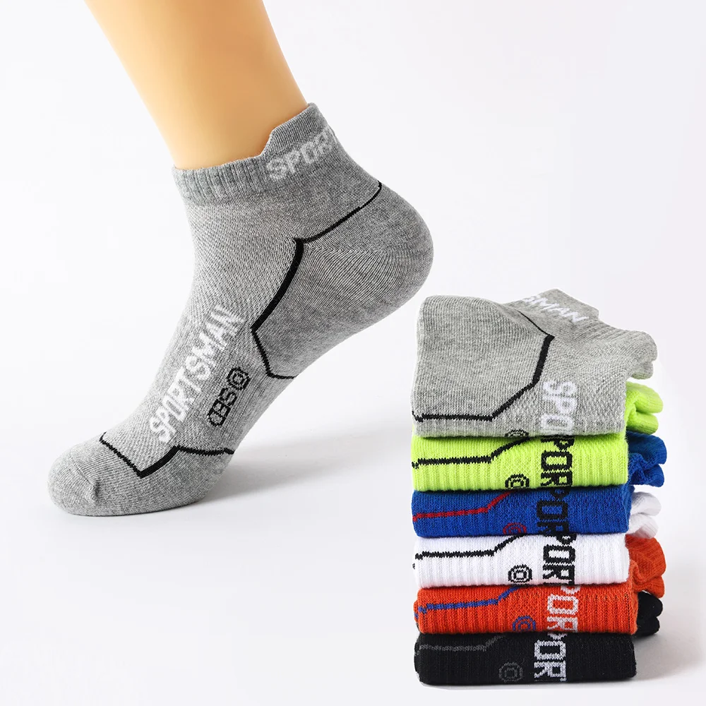6 пар высококачественные мужские носки для лодыжек дышащий хлопок спортивные носки сетчатые повседневные спортивные летние тонкие стрижки короткие соккен размер 38-45