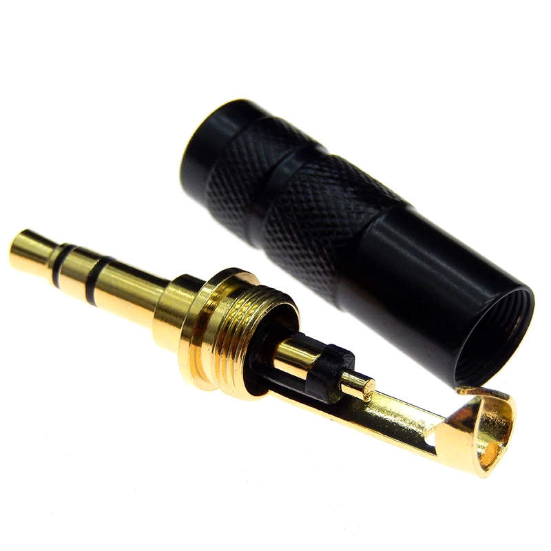 1 шт./лот 3,5 мм аудиоразъем 4-полюсный 3-полюсный разъем для наушников штекер для ремонта наушников кабель пайки провод DIY AUX 3,5 Jack Адаптер