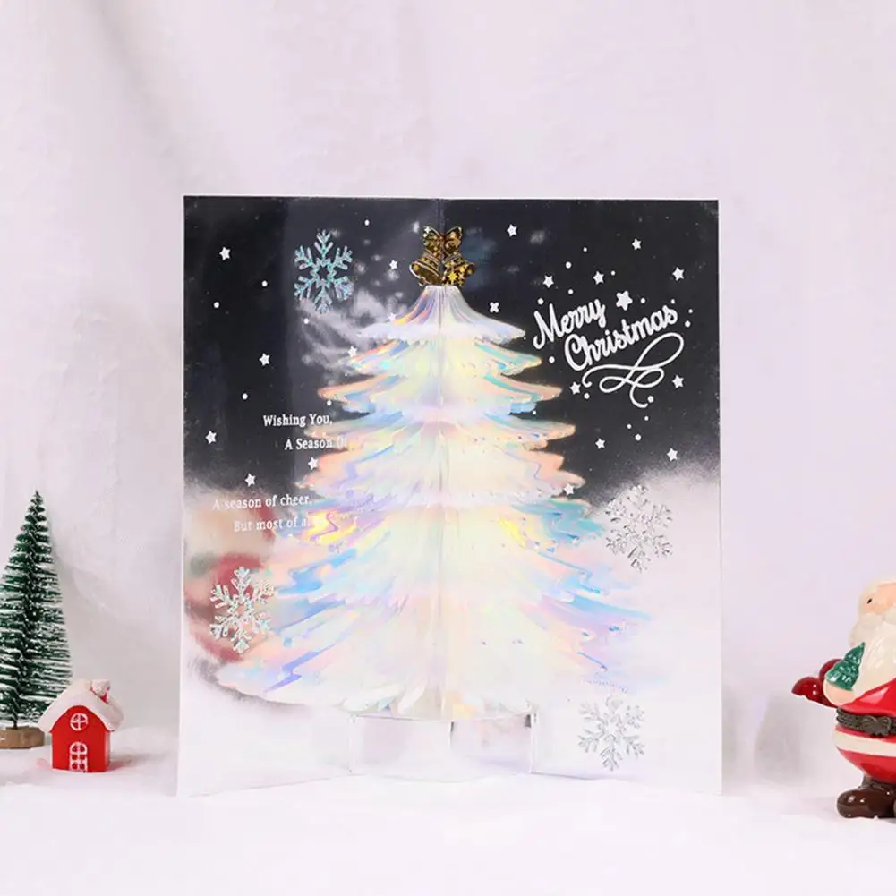  Инновационная рождественская открытка Красивая яркая рождественская поздравительная открытка 3D Изысканная рождественская открытка для детей Фестивальная открытка