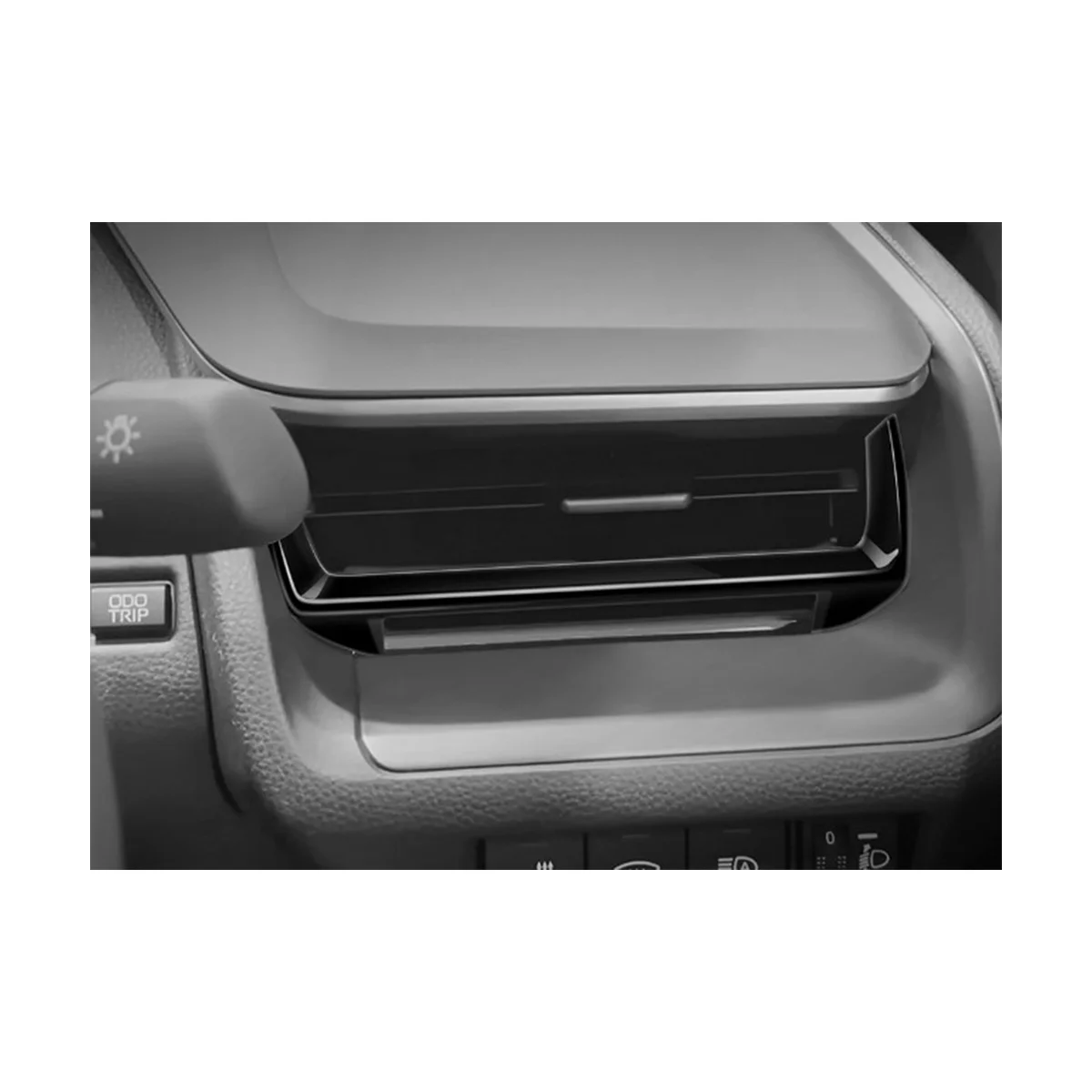  Автомобильная ярко-черная автомобильная консоль Розетка для кондиционера Накладка на раму для Toyota Prius 60 Series 2020-2023