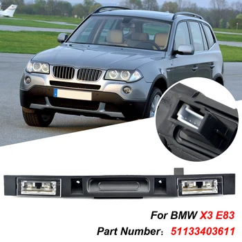 Аксессуары Ручка крышки багажника задняя с кнопкой ключа 1 шт. 51133403611 черный подходит для BMW E83 X3 2004-2010 Совершенно новый