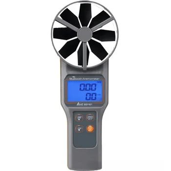 Большие лопасти вентилятора AZ89161 измеритель температуры и влажности ветра Измерение температуры Bluetooth Измерение температуры Анемометр