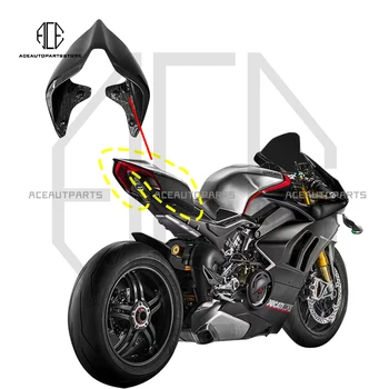 Для Ducati Panigale V4 V4S V4R 2018+ Настоящий углеродный волокно Мотоцикл Хвост Соло Крышка сиденья Секция Обтекатель Аксессуары для мотоциклов