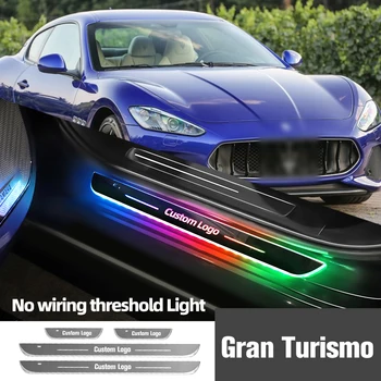 Для Maserati Gran Turismo M145 2008-2019 2018 Автомобильный Дверной Порог Свет Индивидуальный Логотип Светодиодный Приветственный Порог Педаль Лампа Аксессуары