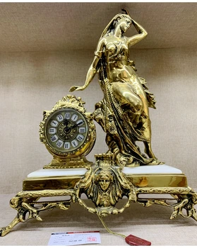 европейский оригинал импортированный Афина Афродита статуя богини любви и красоты мраморные бронзовые часы