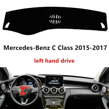 завод TAIJS Фланелевый правый руль Крышка приборной панели автомобиля для Mercedes/Benz C Class 2015-2017 Левый руль