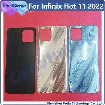 Задний чехол для Infinix Hot 11 2022 X675 Замена деталей задней крышки дверцы корпуса