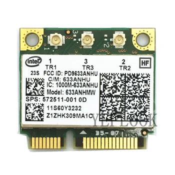 Карта Intel WiFi 633ANHMW 6300ANHU 6300 Двухдиапазонная 2,4 Г. / 5 ГГц 450 Мбит/с 802.11a/g/n Беспроводная карта Half Mini PCI-E для ноутбука Lenovo