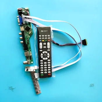 комплект для LTN156AT30 40-контактный пульт дистанционного управления LVDS Драйвер платы контроллера VGA 15,6-дюймовый ЖК-светодиод HDMI-совместимый USB-телевизор AV-экран панель 1366X768