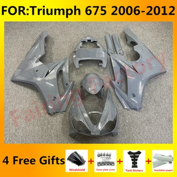 Комплект обтекателей ABS мотоцикла Fit for Triumph Daytona 675 675R 2006 2007 2008 2009 2010 2011 2012 Комплекты обтекателей кузова серый