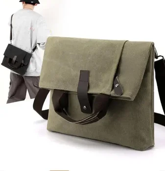 Мужская модная холщовая сумка через плечо Сумки через плечо для деловых поездок Мужские многофункциональные сумки-мессенджеры Портфель Мужская сумочка Tote 가방