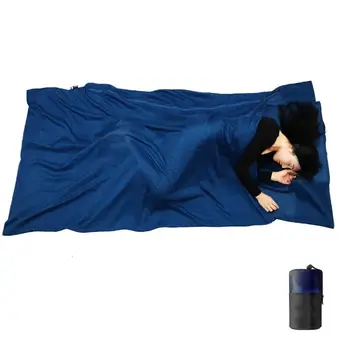 Мягкий спальный мешок Портативный дышащий мешок из микрофибры Легкий карман для подушки Открытый кемпинг