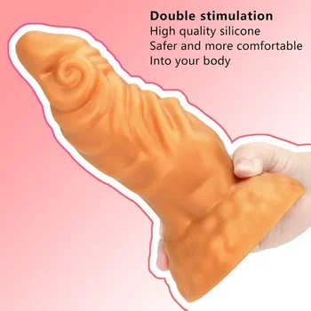 огромный силиконовый анальный фаллоимитатор на присоске, большая анальная пробка, массажер простаты, мужской инструмент для анальной стимуляции, анальная пробка, женская вагинальная игрушка