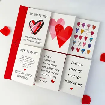 Открытки на День святого Валентина ручной работы Новый бумажный джем DIY Поздравительные открытки Любовь Открытка