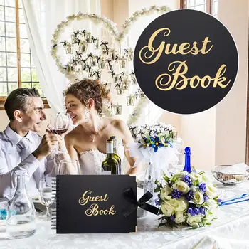 Персонализированная свадебная гостевая книга, пользовательская свадебная гостевая книга, юбилейный альбом для душа, свадебная гостевая книга, фото, подарочный журнал, weddi M1q5