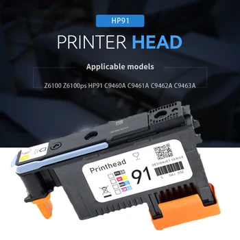печатающая головка Печатающая головка HP91 для принтера HP Z6100 Z6100ps C9460A C9461A C9462A C9463A Печатающая головка Высококачественная часть принтера